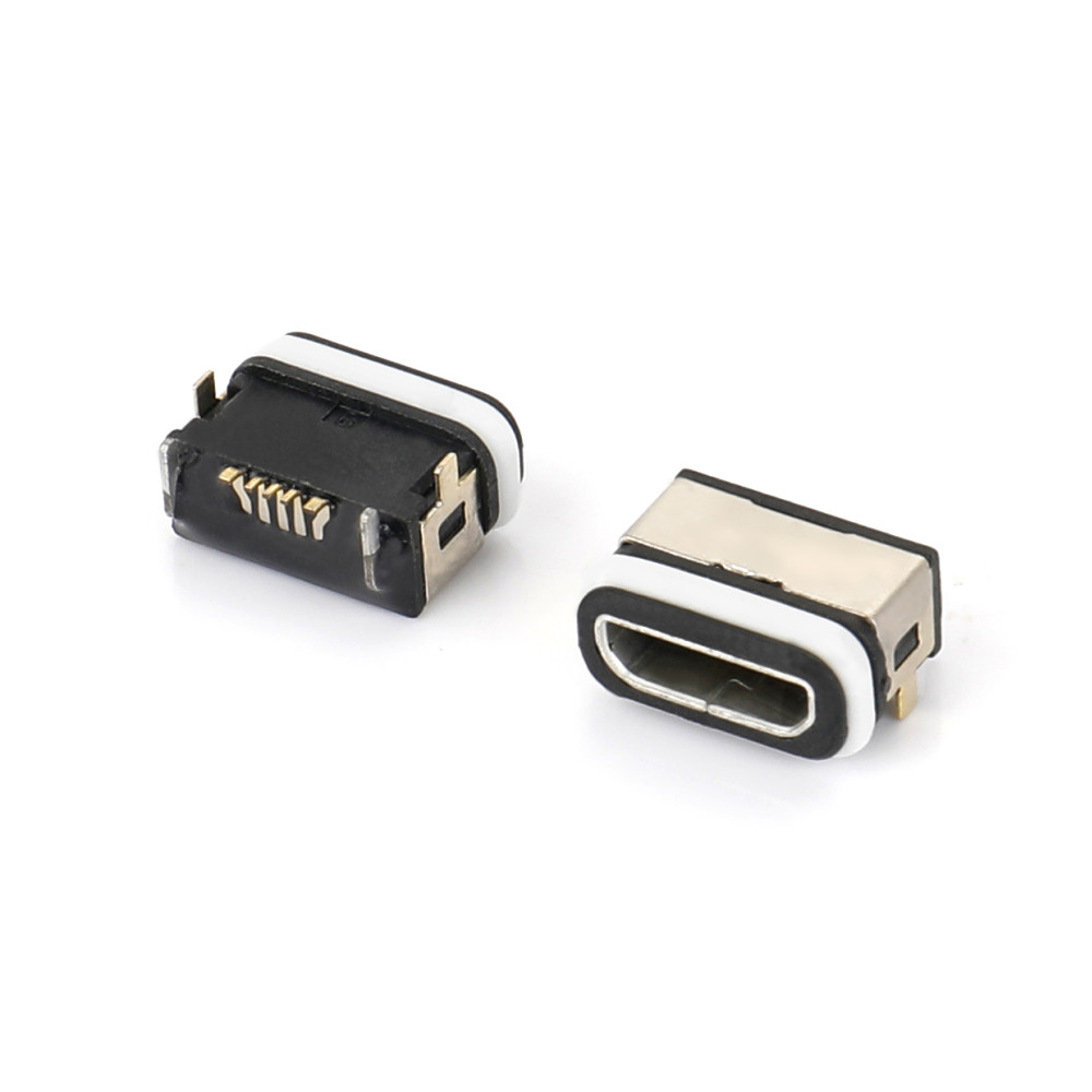 MICRO USB 5F B型SMT四脚插板