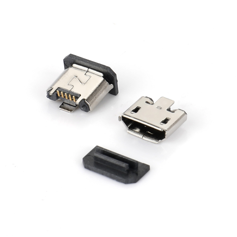 MICRO USB 5F B型立式SMT三只脚
