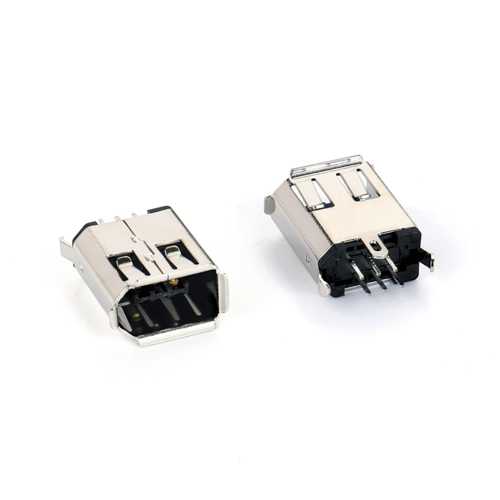 036S-4003  IEEE1394 6pin female 180 degree plug-in board