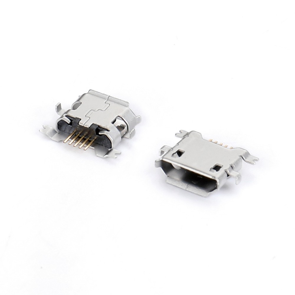 04BC-1883   Micro USB 5F SMT沉板1.6前插后贴有卷边