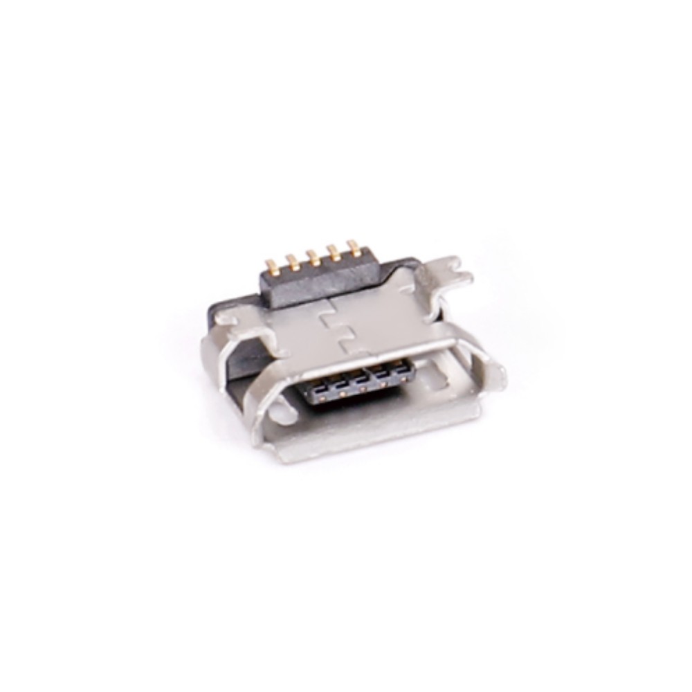04BT-1830   Micro USB 5F SMT 两脚全贴有卷边垫高0.9