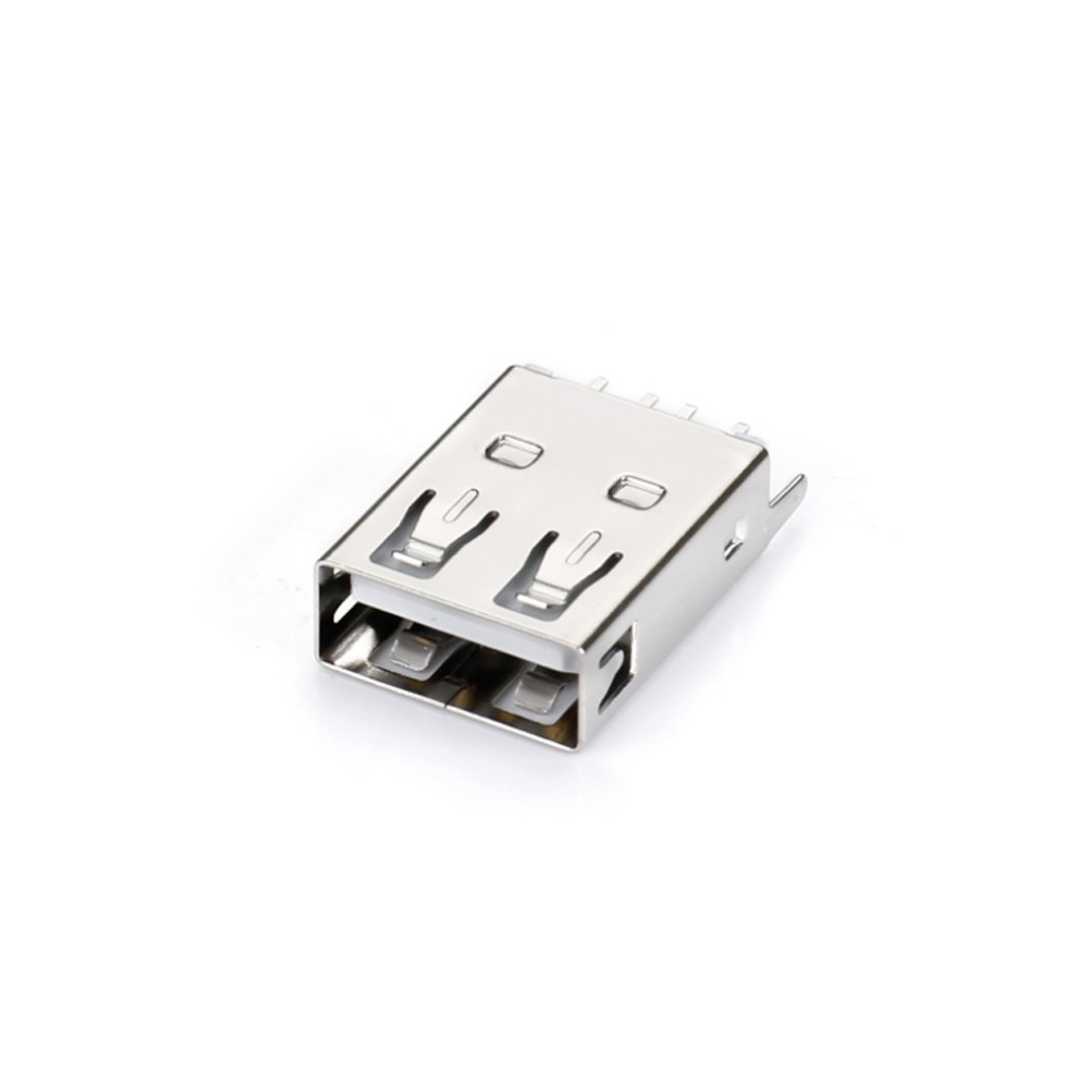 01AS-1559-N USB AF 180°插板直脚无卷边 L17.5mm