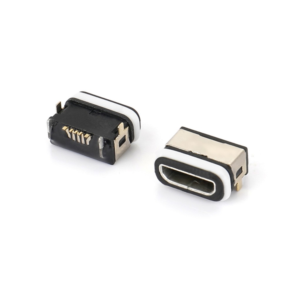 04BO-1604-WP   Micro USB 5F B型SMT四脚插板7.2-8.7防水母座