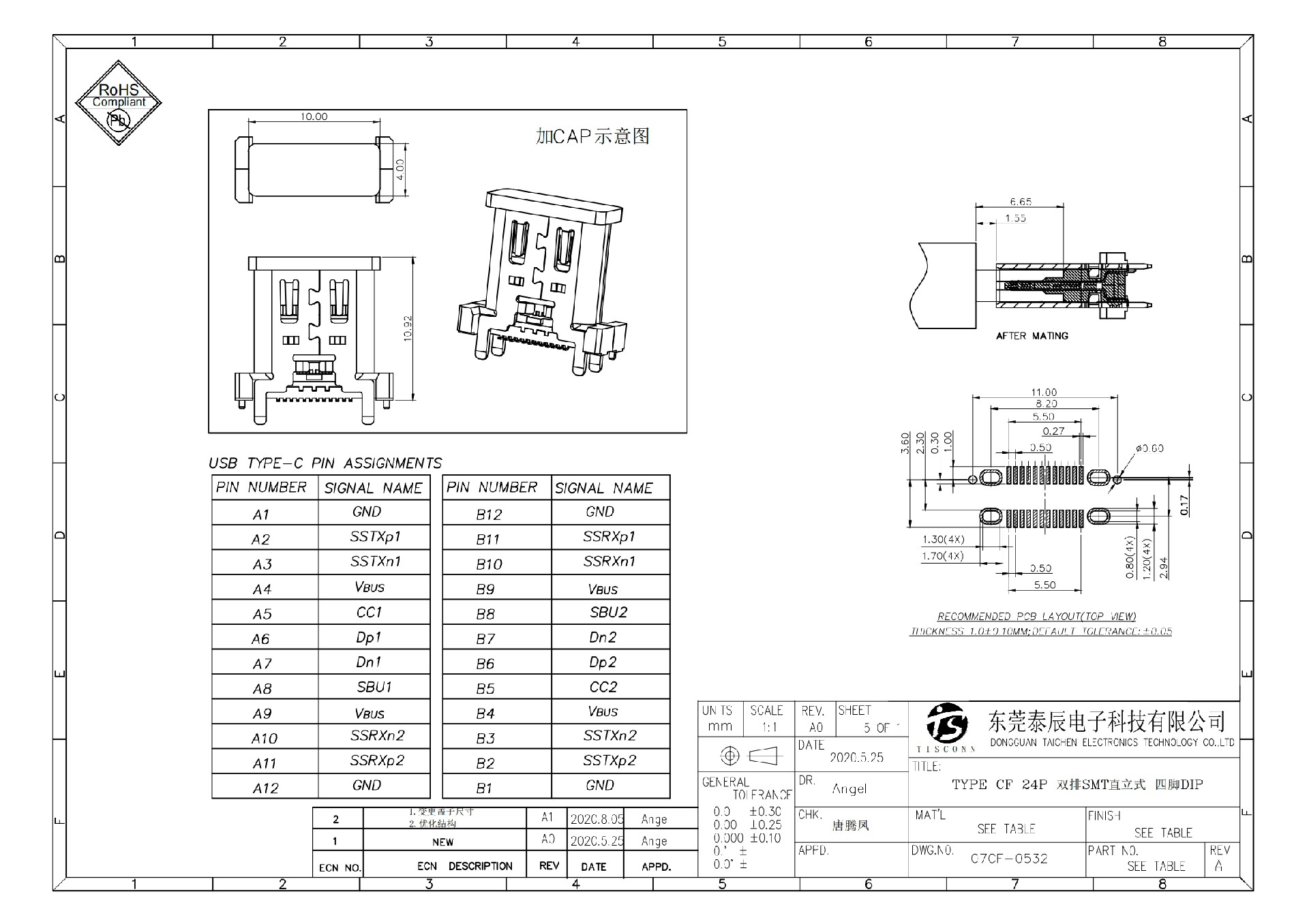 07CF-0532 TYPE CF 24P 双排SMT直立式 四脚DIP H=9.97_01.jpg