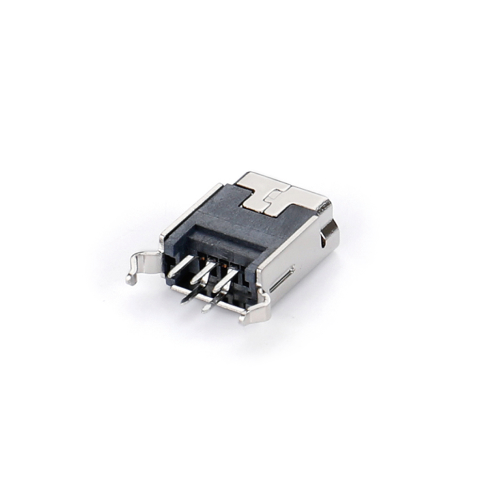 02BS-1102 MINI USB 5F 180 degree DIP B type two pin plug-in board with bent legs