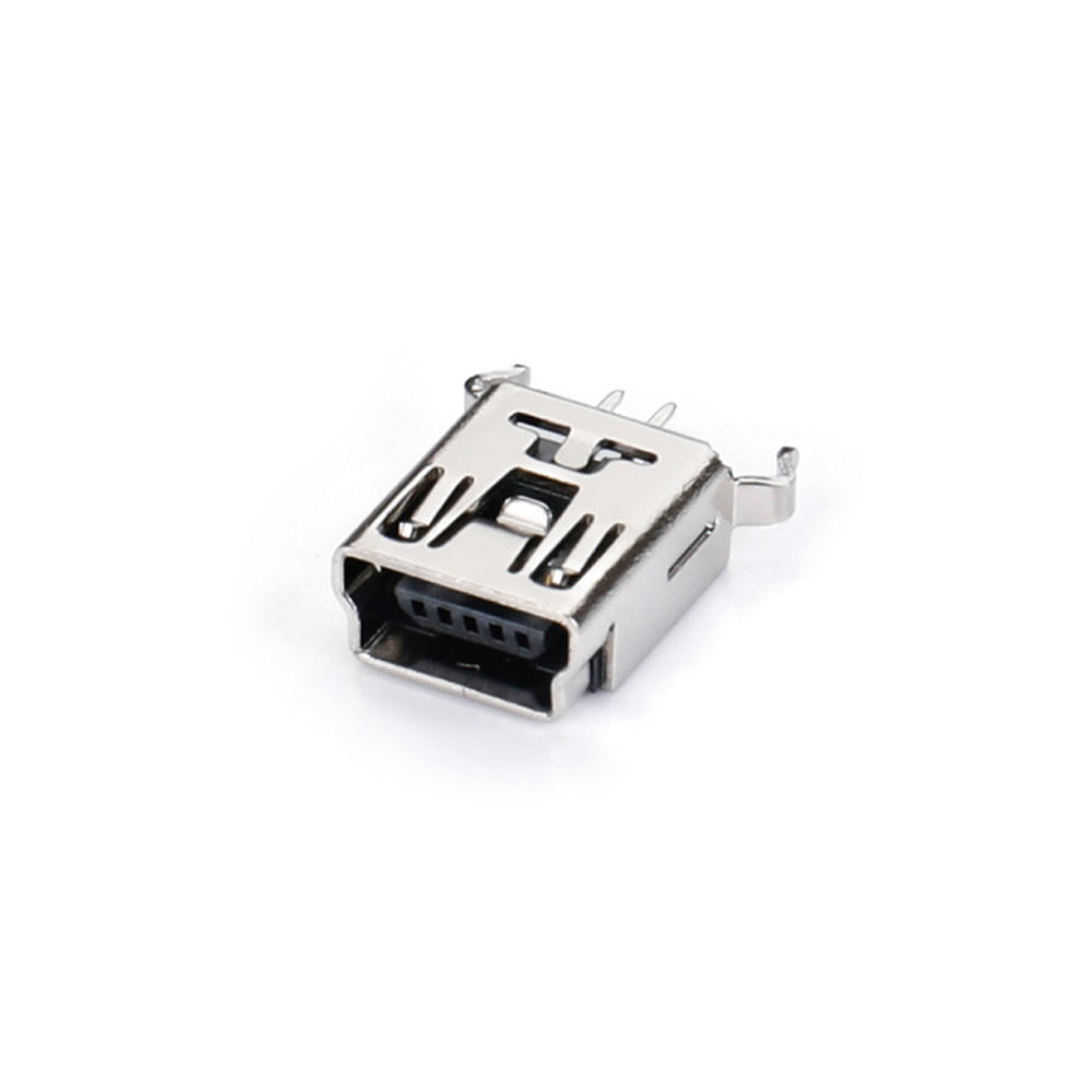 02BS-1102 MINI USB 5F 180 degree DIP B type two pin plug-in board with bent legs